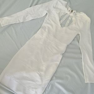 Sexy white bandage dress